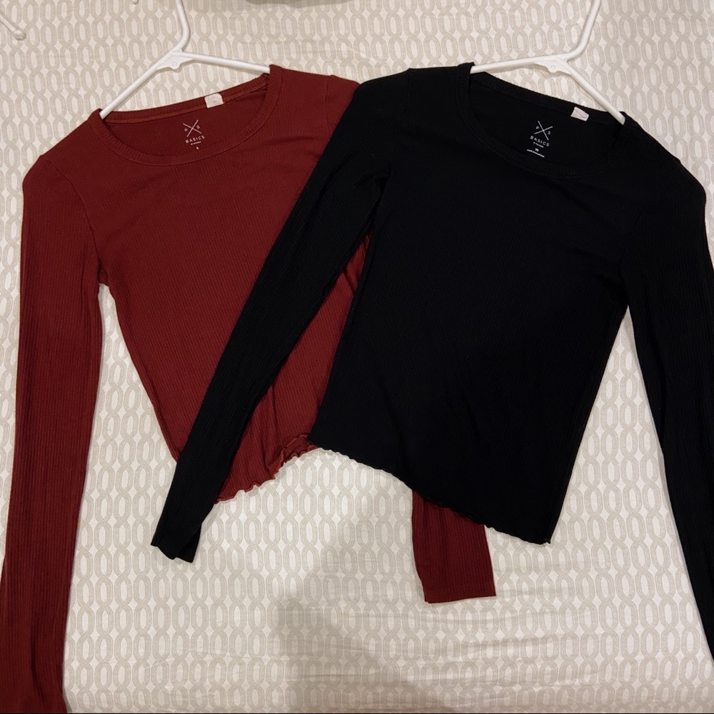 Bundle of 2 Pacsun Fitted Long-sleeves